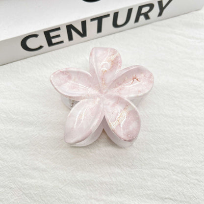 Color Blooming Plumeria Rubra Grip Dopamine Girl Back Head Hair Clip 4953f8e9 7ac6 4c64 aa2e cb475102a52a