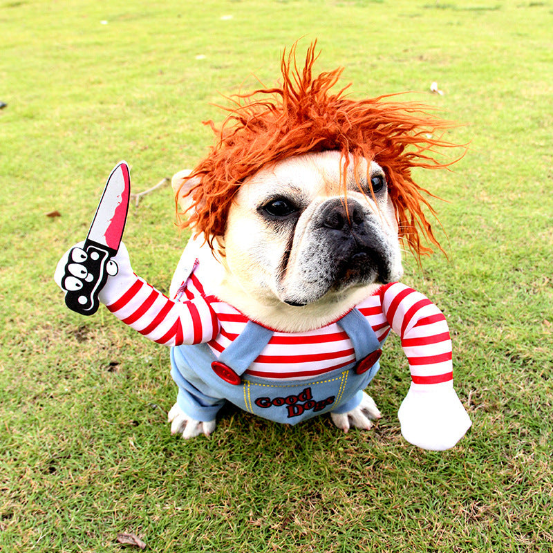 Halloween Pet Costume Pet Dog Funny Clothes Adjustable Dog Cosplay Costume Scary Costume Party Gatherings 49576510262