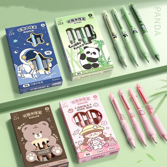 Good-looking Erasable Cartoon Press Gel Pen - 图片 1