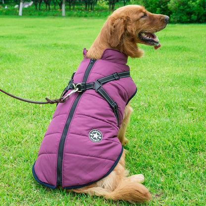 Dog Clothes Chest Back Integrated Cotton Vest Pet Cotton Clothes Winter Clothes 4958927157940