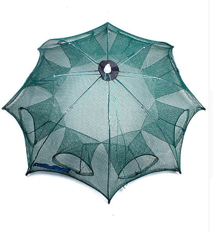 Strengthened 4-20 Holes Automatic Fishing Net Shrimp Cage Nylon Foldable Fish Trap Cast Net Cast Fold Crab Trap Fishing Netwo
