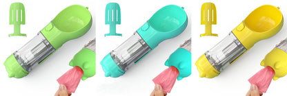 Pet Water Bottle Feeder Bowl Garbage Bag Storage Portable Pet Outdoor Travel 3 In 1 Dog Water Bottle 49709a85 f2c8 48c9 9bcc 