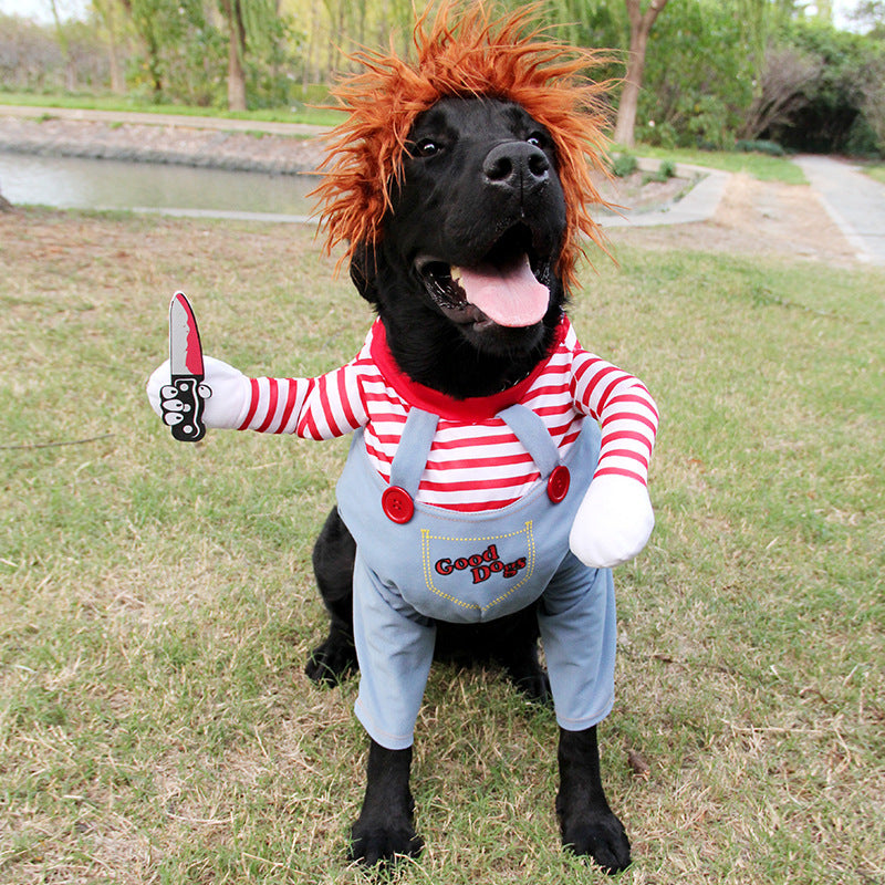 Halloween Pet Costume Pet Dog Funny Clothes Adjustable Dog Cosplay Costume Scary Costume Party Gatherings 49739969990459