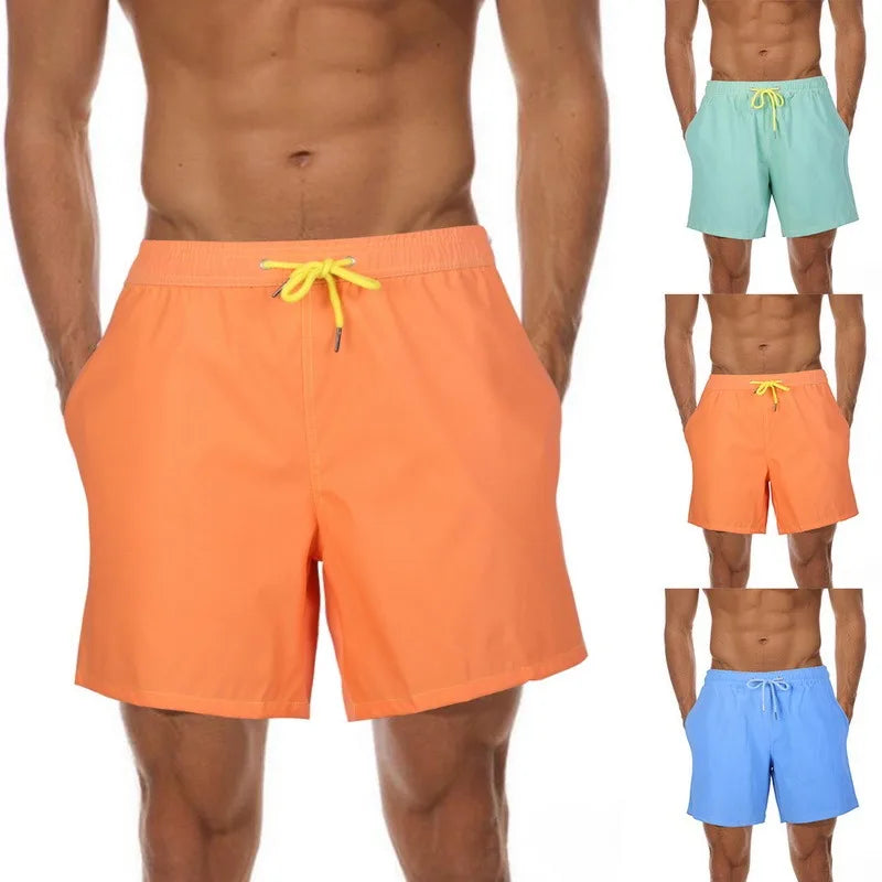 Magical Change Color Beach Shorts Summer Men Swimming Trunks Swimwear Swimsuit Quick Dry bathing shorts Beach Pant