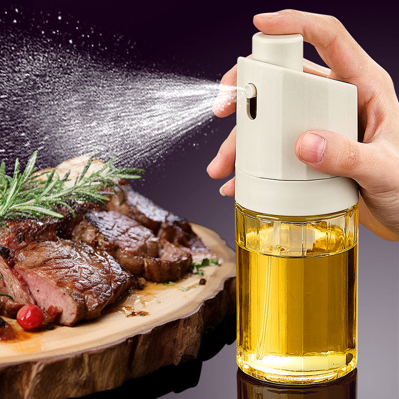 Kitchen Gadget 2-in-1 Glass Oil Bottle Press Oil Dispenser Barbecue Fuel Injector 4996d72f 947b 4aed 8766 001bece04fb8