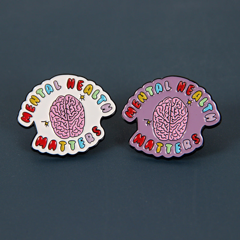 Mental Health Problem Gentle Body Organ Shape Brooch 49a9ac9f 1c6f 4da7 8988 7a4b537cc314
