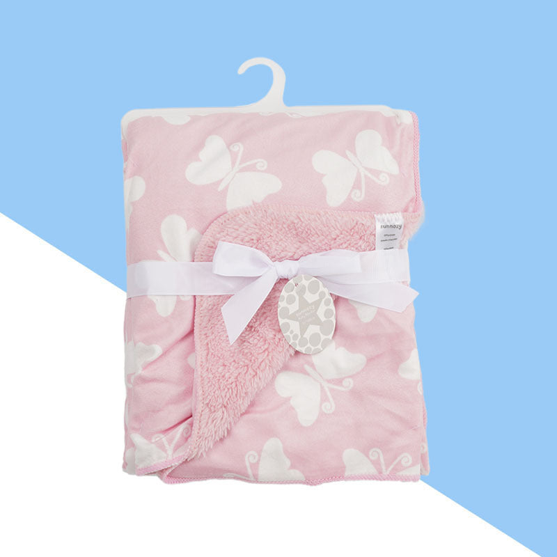 Babies' Woolen Blanket Baby Double Layer Super Soft Plush Blanket 49c5100f d6a6 40f5 a94d 2f9a3822880a