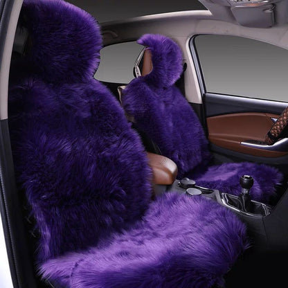 All-inclusive Car Seat Cover Plush Cushion Three-piece Cushion Universal Cushion Winter 49d05beb af9e 428b 8f45 2421d4ffa403