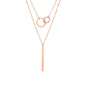 Geometric Pendant Double-layer Stainless Steel Necklace 49d074f7 19d9 4846 839a a7104f569031