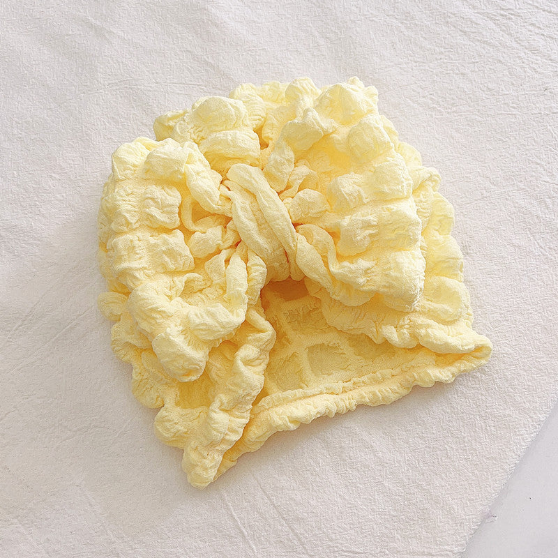 Children Bubble Big Bow Sleeve Cap Popcorn Baby Solid Color 49d1c9bf 3965 4aa2 8519 16228d0e3428