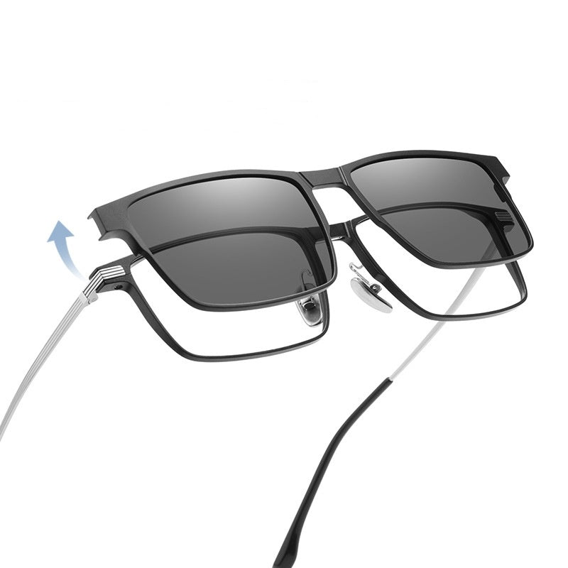 Uv Protection Sunglasses Magnetic Suction Set Mirror Myopia Frame Polarized 49f42ba6 aec8 4d5e 9b7e c647b5affcd1