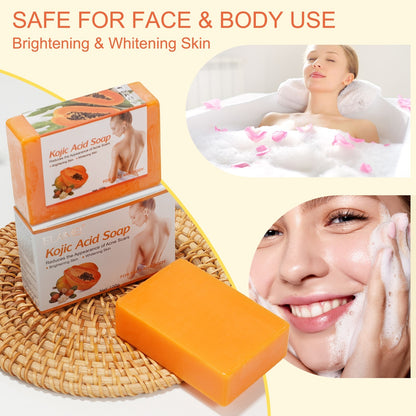 Papaya Kojic Acid Soap Deep Cleansing Softening Cuticle Fading Melanin Acne Brightening Skin Color 4a1bd9ce 6773 40e2 9c48 87