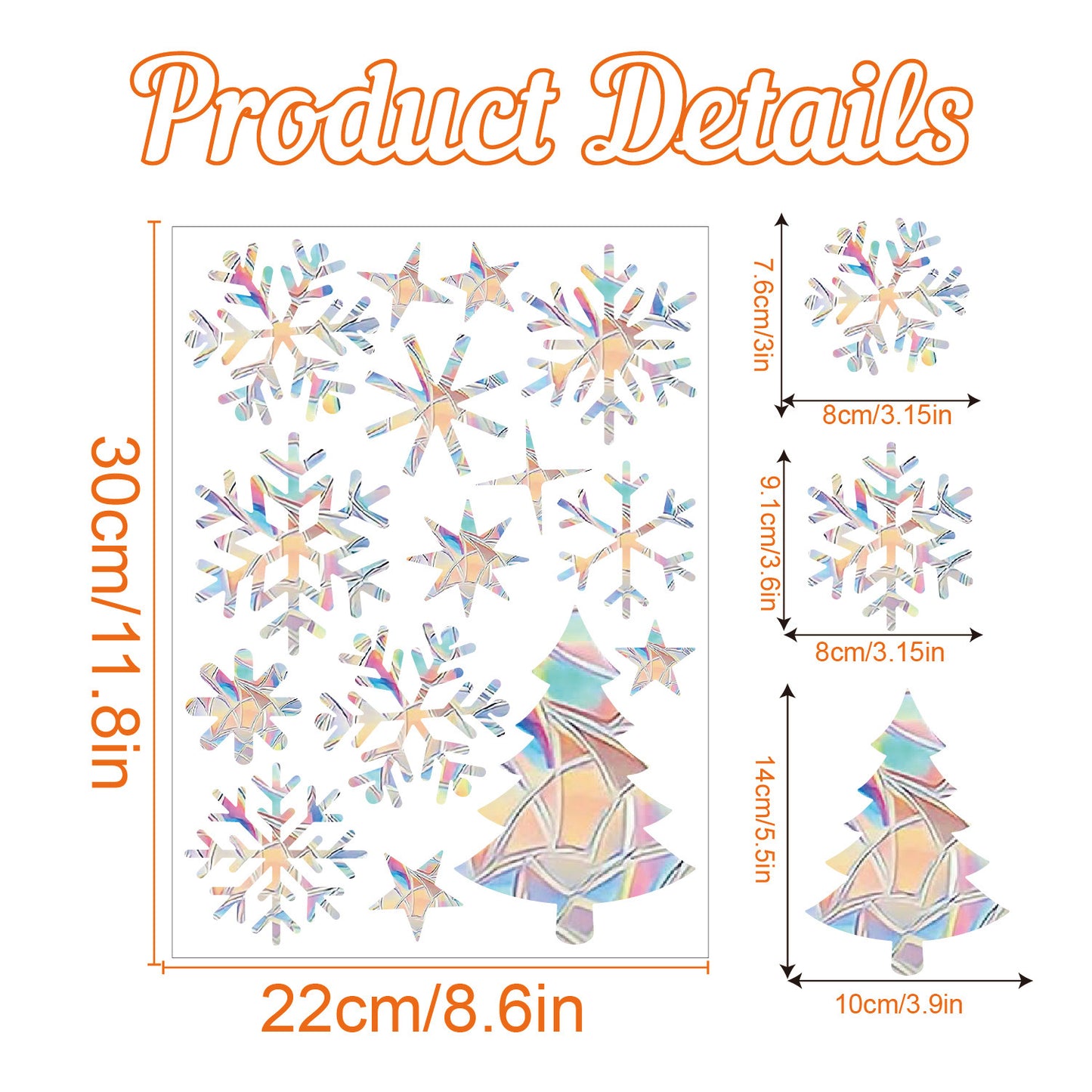 Rainbow Prism Electrostatic Glass PVC Decorative Colorful Window Stickers 4a1f9474 949b 4ac9 91a9 891b9e6a7199