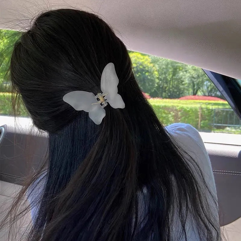 Korean Super Fairy Butterfly Hairpin Frosted Shark Headgear 4a22ef25 7ee7 4bcd 9848 1ccc336790c6