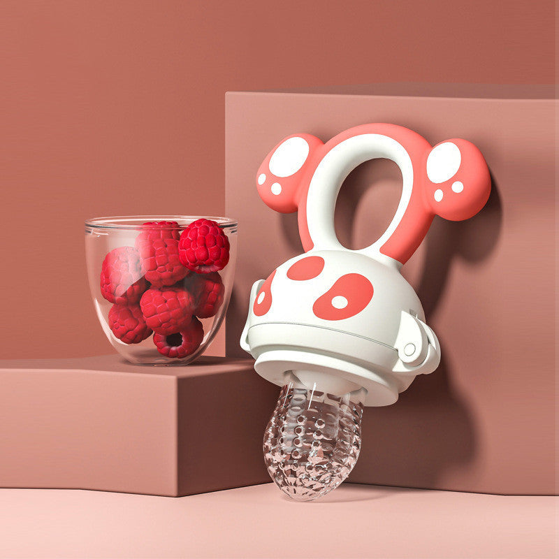 Teething Feeder Bag Fruit Supplement Device Baby Teether Stick Silicone 4a2a5997 9637 4c5f ba95 7cb073ea3713