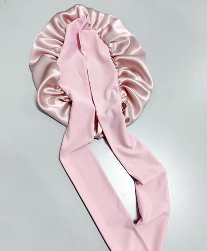 Wide-brimmed Lace-up Adjustable Elastic Large Silk Nightcap 4a456a91 0b47 449f 89ea 99d52fb9b482 trans