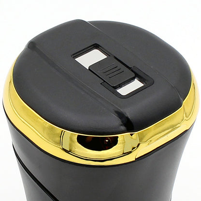 Push-pull Lighter Accessories Smokeless Detachable USB Rechargable Car Ashtray Home Portable Smell Proof With Lid LED Blue Li