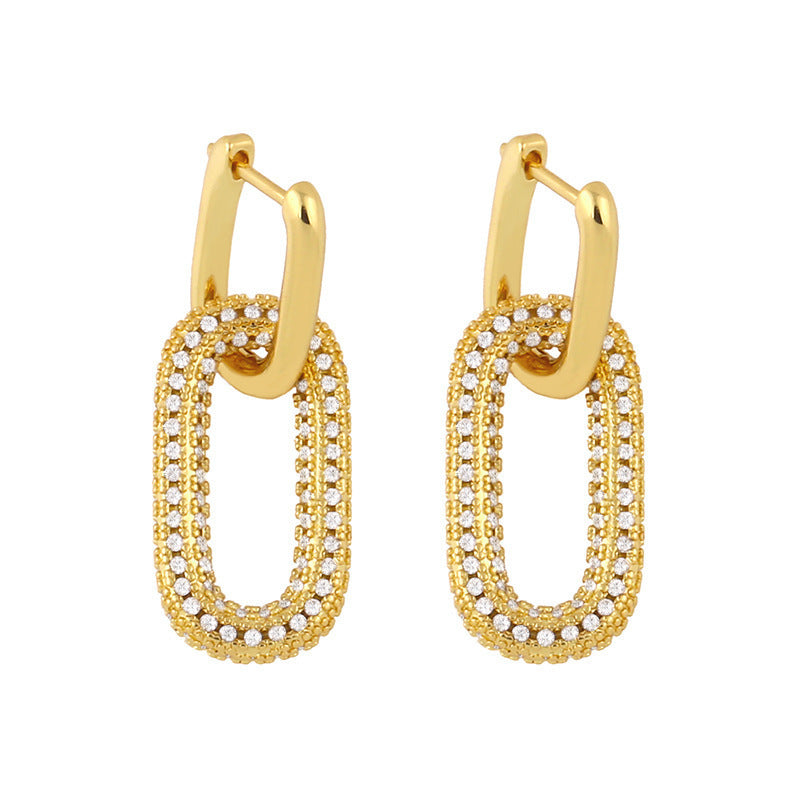 New Full Diamond Necklace Punk Rock Diamond-embedded Geometric Clavicle Chain 4a60101a 6755 4b8e a5b1 0f3ec94940a3