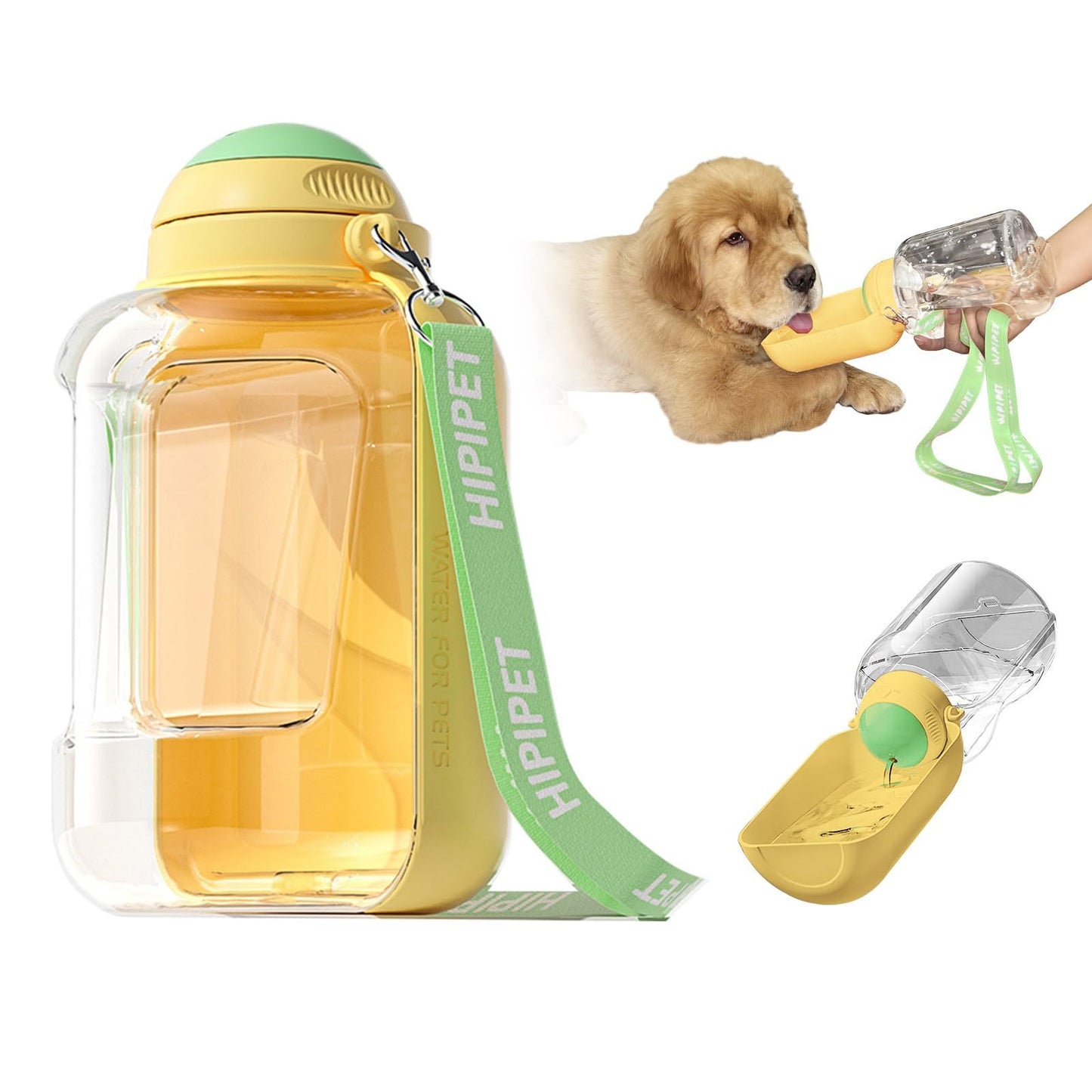 2 In 1 Dog Large Capacity Pets Out Drinking Pot Cat Water Dispenser Portable Water Cup Water And Food Integrated Bowl Pet Products - HD Wireless Product #3
