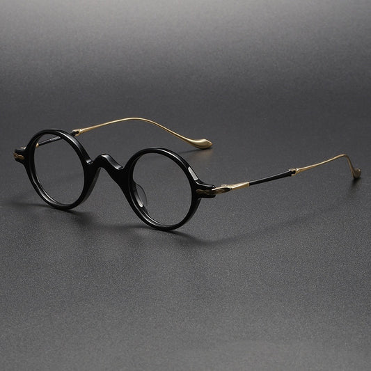 Sheet Metal Eyeglass Frame Fashion Retro Small Face With Myopic Glasses Option Pure Titanium Glasses Rim Men 4a6e8354 db76 40