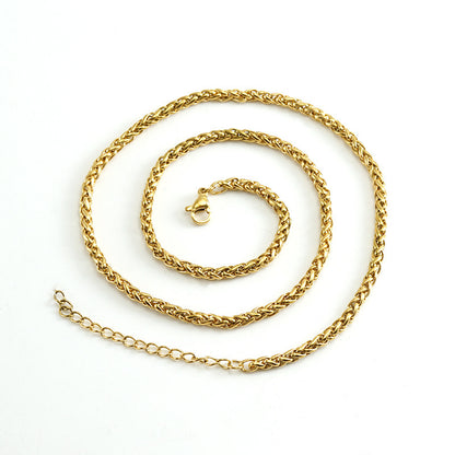 18K Gold Keel Chain Necklace Pendant Finished Chain Hip Hop - HD Wireless Product #6