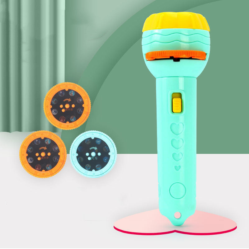 Cartoon Projection Flashlight 80 Patterns Creative Children Flashlight Toy Projector Baby Toys Bedtime Story Book 4a76f38e ca
