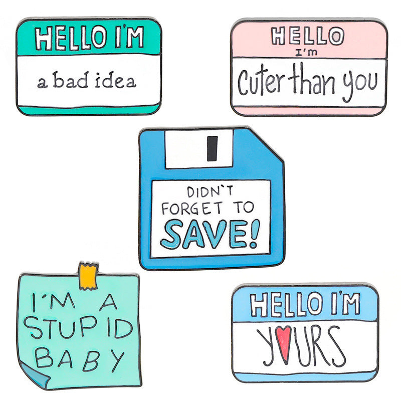 Sticky Notes Brooch Suit Fashion Accessories 4a7d2b55 4f5d 4087 b29f d00618bf0b4c