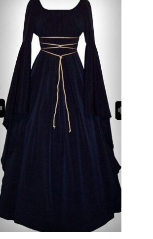 Halloween Long Sleeve Round Collar Belt Irregular Ladies Dress Halloween Witch Costume 4a93bb93 a7b1 4450 a151 676120683298