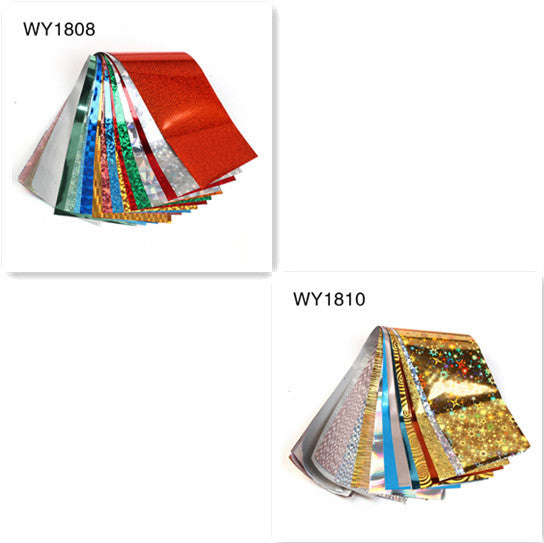 16pcs 20x4cm Mix Nail Art Transfer Foil Sticker - HD Wireless Product #20