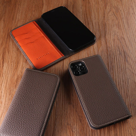 Applicable Leather Case Drop-resistant Flip Cover - 图片 1