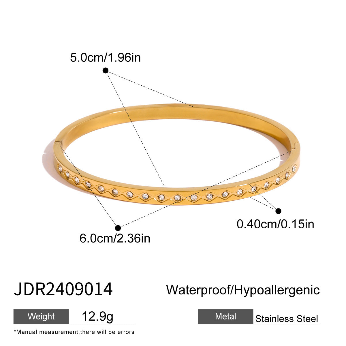 European And American Stainless Steel Zircon Bracelet Buckle Bracelet 4add1979 cdd1 4db6 928e f582eca9b2a8