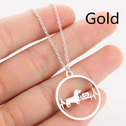 Pet Dog Footprints Paw Necklace  Necklaces 4ae2418b 4173 4d58 86ab 277e70b7e1d1