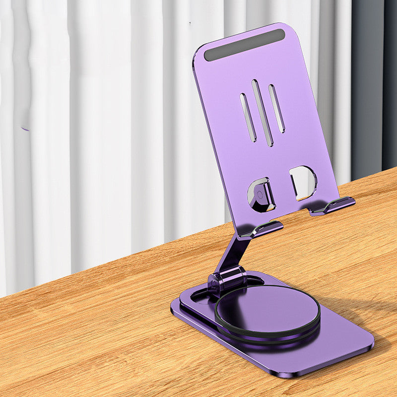 Metal Aluminum Alloy Rotating Mobile Phone Bracket Foldable Desktop - 图片 2