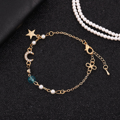 Half Moon Star And Moon Bracelet Student Girl Heart Bracelet 4af16651 0fbf 43f7 8029 ba78a4c3a058