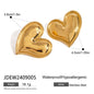 Female European And American Stainless Steel Heart-shaped Earrings 4af29f36 a5d6 4d2d b53b 3b43b8a90268