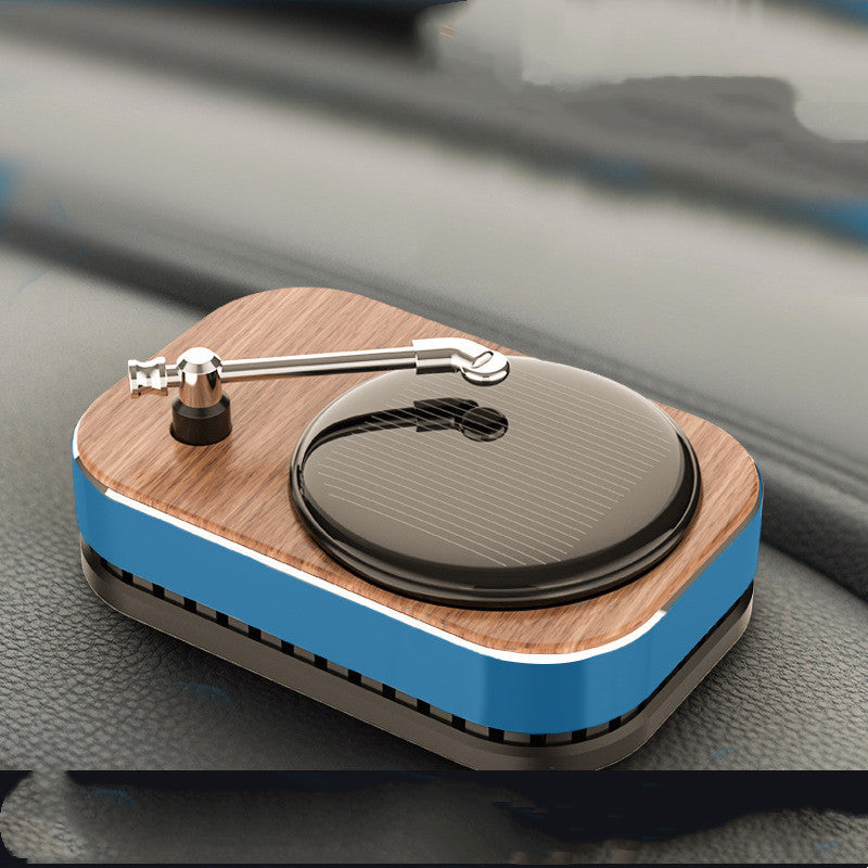 Solar Record Player Rotating Perfume Car Accessories Aromatherapy Decoration 4b292c75 fb78 4489 9591 68bfec49ea2d