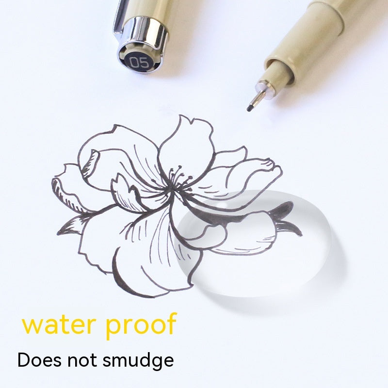Student Waterproof Needle Pen Hook Line Pen Suit - 图片 2