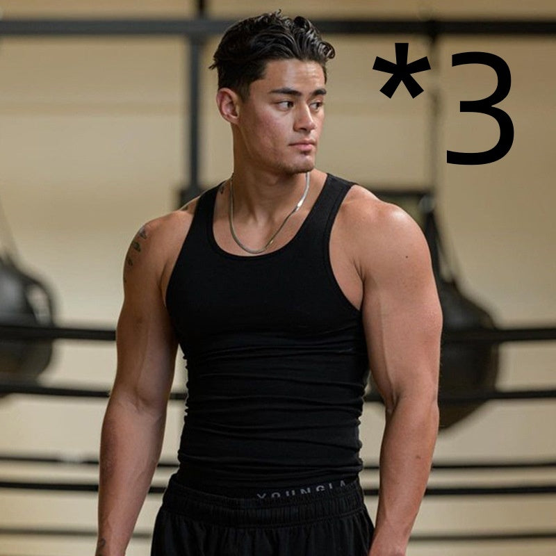 Men's Summer Knitted Ice Silk Rib Fitness Sports Casual Slim Vest 4b61fe3a 4b5b 435d ae94 932f9e706912