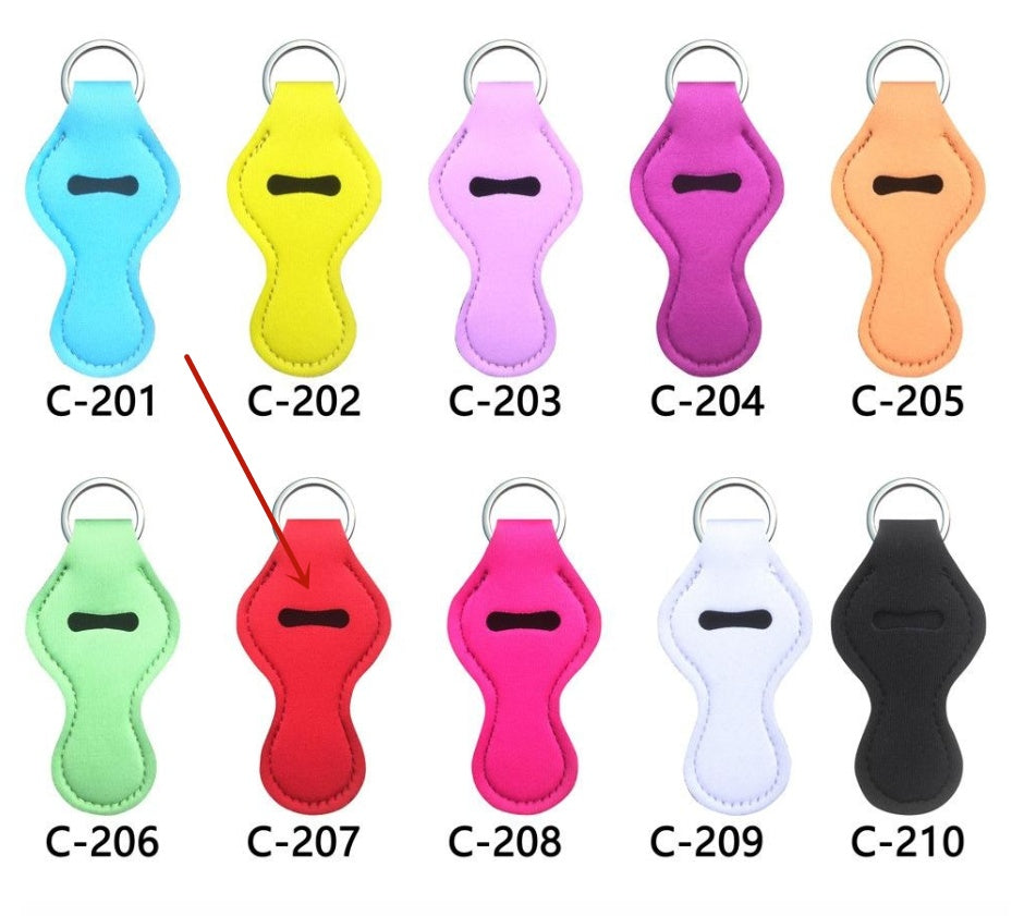 Lipstick Case Keychain Neoprene Lipstick Protective Cover Outdoor Portable Lipstick Pendant Keychain 4b7510e8 8f8d 4068 881d 