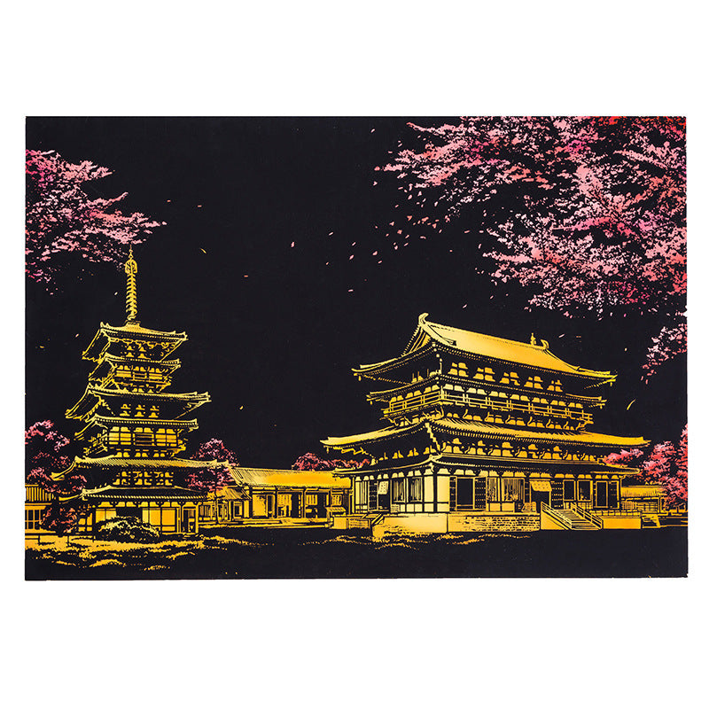 City night scratch painting 4b86e207 922c 4e9c b6fd f4b535e071a9