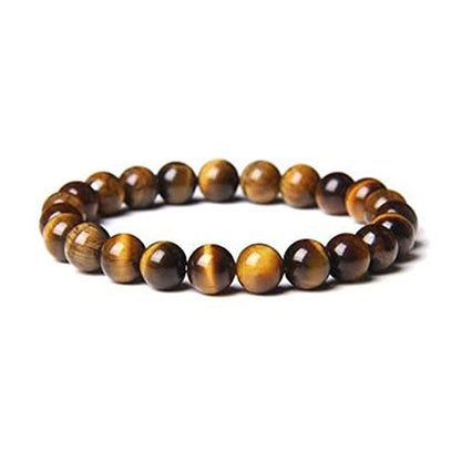 Natural Tiger Eye Volcanic Rock Agate Beads Bracelet 4b9b8acb 20d9 425b a789 8ae8476cc3b5
