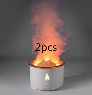 New Creative Ultrasonic Essential Oil Humidifier Volcano Aromatherapy Machine Spray Jellyfish Air Flame Humidifier Diffuser 4