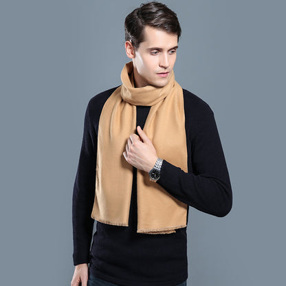 Simple Plaid Warm Keeping Artificial Cashmere Scarf 4bb703c0 0a0d 43a2 9865 002d372ff946