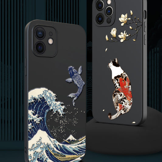 Embossed And Painted Silicone Phone Case 4bb9e899 ad2b 455c b341 3653351796f6