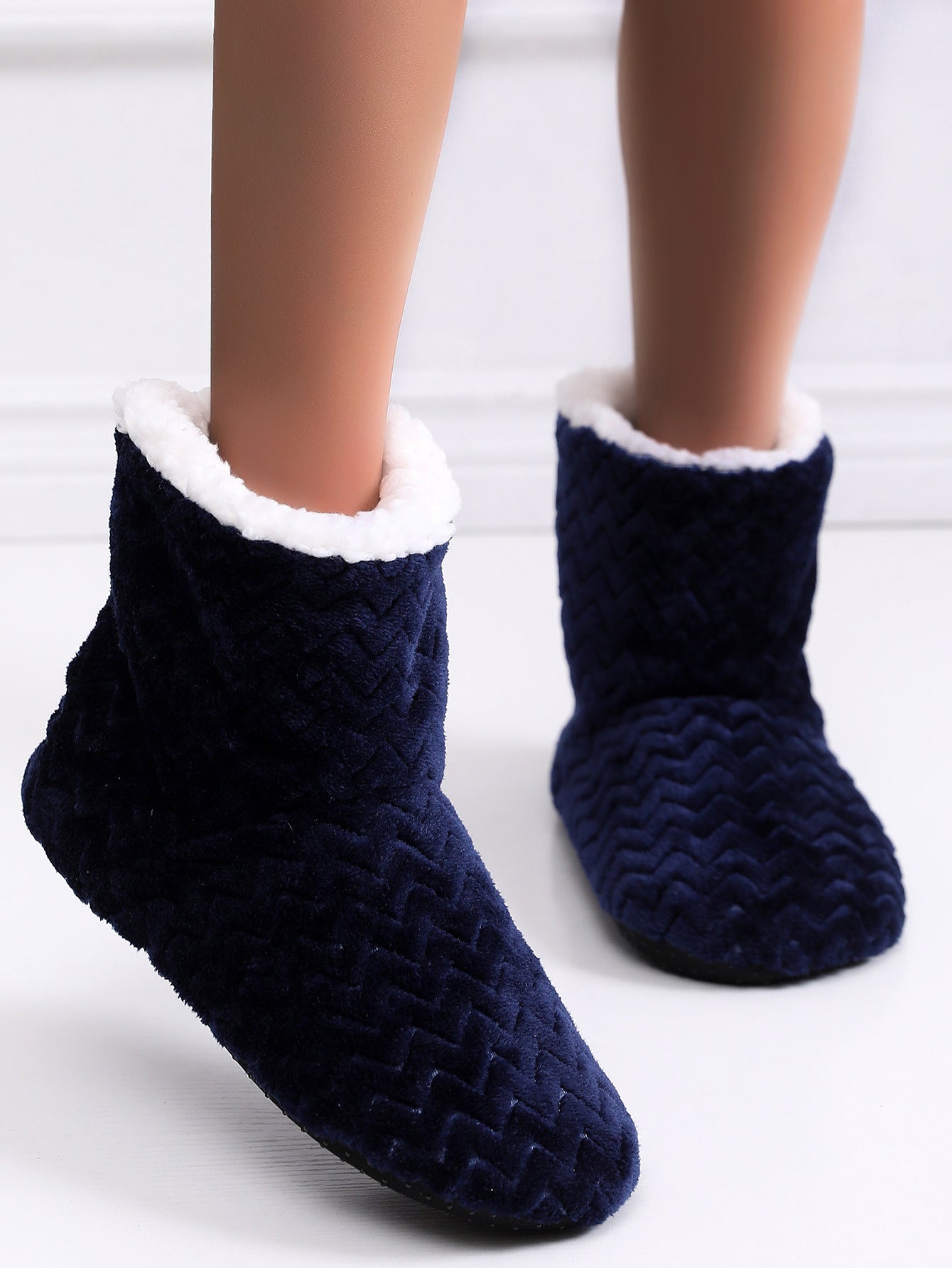 Flat Heel Deep Mouth Thick Bottom Red Slippers Boots 4bbb6cb9 a1a4 48ca 8db0 badea575211a