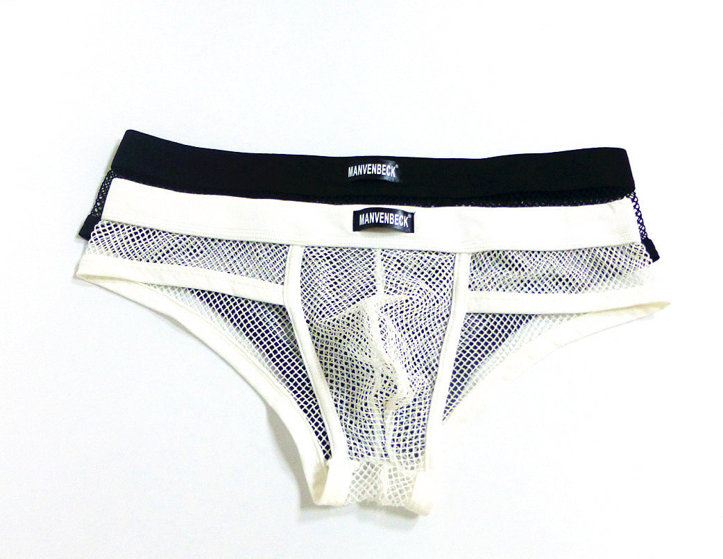 Men's Underwear Transparent Mesh Briefs Low Waist Convex Design Underwear Men 4bdcf6db 3236 4441 9c4f 698b11fd081f