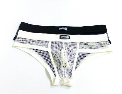 Men's Underwear Transparent Mesh Briefs Low Waist Convex Design Underwear Men 4bdcf6db 3236 4441 9c4f 698b11fd081f