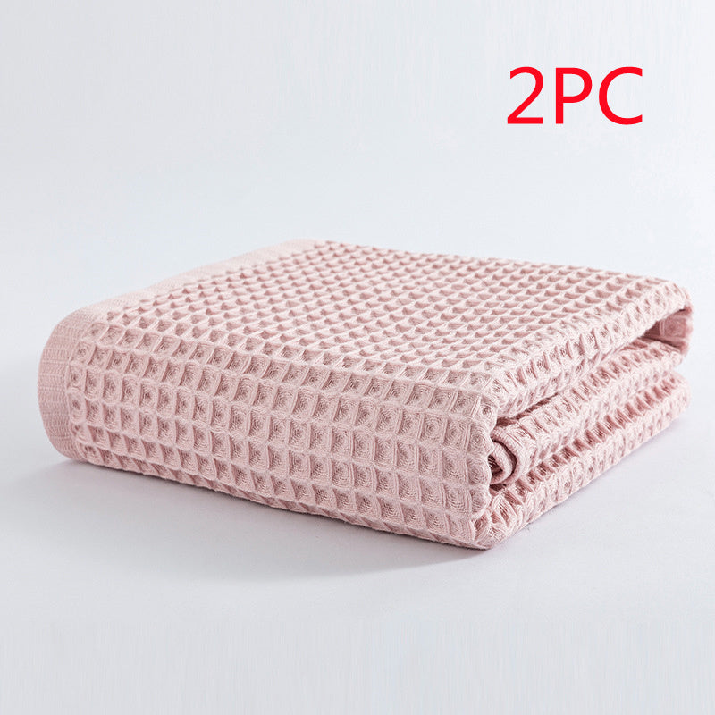 Soft Absorbent Honeycomb Bath Towel Pure Cotton 70X140cm 4bfa0f05 005c 41af b354 83a1de968a5b