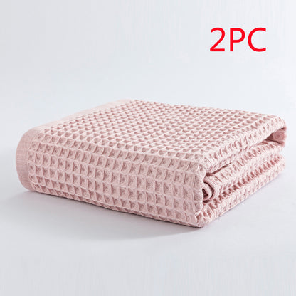 Soft Absorbent Honeycomb Bath Towel Pure Cotton 70X140cm 4bfa0f05 005c 41af b354 83a1de968a5b