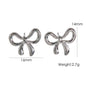 Bow Stainless Steel 14K Gold Earrings Necklace 4c0cff92 5aae 4c89 9214 1a0c5bef6fc2